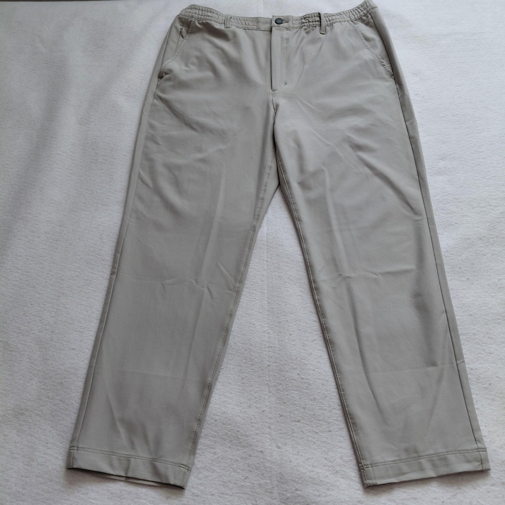 Marc New York Mens‎ 38x30 Light Gray Performance Pants Stretch CMMNY8-214-GRY